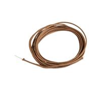 Colcolo Cable de guitarra eléctrica y bajo con cubierta de tela, blindaje trenzado, profesional, estable y versátil, 3 metros (10 pies), cable de guitarra con, MarrÓn