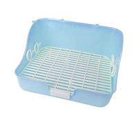 Colcolo Caja de Arena de Conejo Jail Inodoro pequeño Animal Interior Jaula de Mascotas de Mascotas pequeñas Mascotas Caja de Basura para Hedgehog valesaurs, Azul