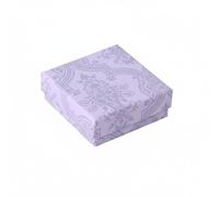 Colcolo Caja de Joyas Contenedor Joyero Estuche Organizador con Tapa de Dos Piezas y Esponja Suave en Cartón Rígido Adecuado para Regalos Exposiciones Minoristas Presentaciones, 7x7x2.5cm