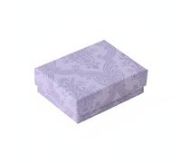 Colcolo Caja de Joyas Contenedor Joyero Estuche Organizador con Tapa de Dos Piezas y Esponja Suave en Cartón Rígido Adecuado para Regalos Exposiciones Minoristas Presentaciones, 7x9x3cm