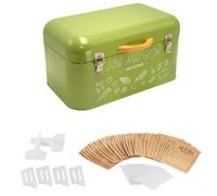 Colcolo Caja organizadora Almacenamiento para jardín, Lata Resistente, Paquete Almacenamiento para jardineros, Regalo jardinería, Flores y Verduras, L