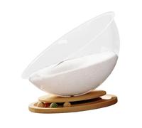 Colcolo Cama para Gatos Space Capsule Cama para Gatos Centro de Actividades de fácil Limpieza Cama para Mascotas pequeñas Hamaca Pelotas de Seguimiento, Wood with Mat L