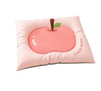 Colcolo Cama para Mascotas Esterilla Cojín Almohadilla con Borde Acolchado Lavable y Fácil Limpieza Oxford con Frutas Adecuada para Dormir Uso en Interior Casa, Rosa, 60 70