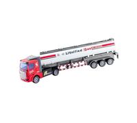 Colcolo Camión de Juguete clásico, camión de Transporte, diseño Realista, fácil Montaje, contenedor, camión semirremolque para colección, Regalos de, Blanco, 32cm