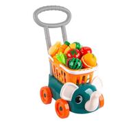 Colcolo Carrito de Compra para Niños Carrito de Compras Infantil Carro de Empuje Juguete con Cesta y de Plástico para Juego Interactivo y Equilibrio Adecuado para Hogar Sala de Juegos Regalo