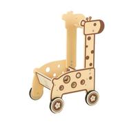 Colcolo Carrito de Compras de Madera para Niños de Juguete Infantil de Aprendizaje Diseño Abierto con Ruedas de Fácil Rodaje y Marco