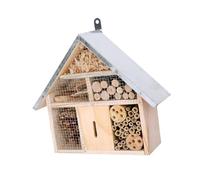 Colcolo Casa de Abejas de Madera, hábitat Colgante, práctico Refugio Natural, Refugio de cría, Caja Nido de jardín para Patio Trasero, Exterior, jardín