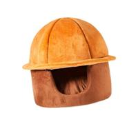 Colcolo Cats en Forma de Sombrero Cama de túneles Interactive Toy Training Juguete Acogedor Nido de Cuevas de Mascotas Ligeras de Gato Desmontables para Gatos, Color de Café