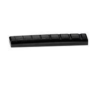 Colcolo Cejuela para guitarra de, ligera, ranurada, de fondo plano, accesorio para instrumento musical de 55 mm para luthier, cejuela superior negra