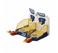 Colcolo Children Basketball Juego Mesa Mini Arcade Canasta Marcador Musical Portátil Adecuado para Reuniones de Niños, Máquina De Baloncesto Doble con 4 Pelotas