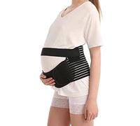 Colcolo Cinturón de maternidad Vientre Brace Negro, la pélvica Multiusos para mujeres embarazadas de malla manos, 80-110cm