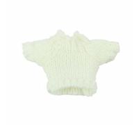 Colcolo Colgante de Muñeca de Algodón Accesorio de Ropa Muñeca Miniatura Tejido Suave Juguete Personalizado Adecuado para Colección Muñecos de , Blanco Crema