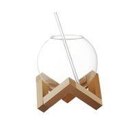Colcolo Copa de Cristal para cóctel, Forma de Bola Transparente con Soporte, cristalería, Bola de Cristal esférica, Vaso de Whisky para Regalos, Accesorios