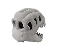 Colcolo Disfraz de Dinosaurio Cabeza Cráneo de Dinosaurio de Peluche Casco de Dino Máscara de Cráneo con Detalle de Dientes en Poliéster Cosido Adecuado para