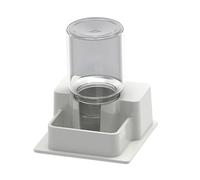 Colcolo Dispensador automático de Agua para Reptiles, Creativo y Decorativo, con Botella para lagartos y Geckos, decoración del hogar, Blanco