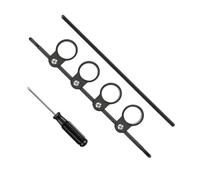 Colcolo Dispositivo de Ejercicio de Dedos Estirador Ejercitador Entrenador con Estructura Mecánica Simple para entre Ajuste, Negro, Mediano
