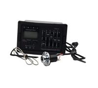 Colcolo Ecualizador de preamplificador de guitarra acústica de 5 bandas, control de volumen, afinador digital portátil con mezcla cromática y pastilla, con Tapa de Rosca Trasera