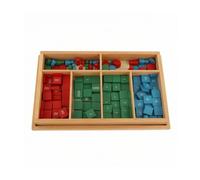 Colcolo Entrenador Matemático Infantil Tablero de Kit de Fichas Material Pedagógico de Madera con Bandeja Firme y Separadores Adecuado para Aula Preescolar Enseñanza en Casa Centros de Infancia
