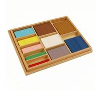 Colcolo Entrenador Matemático para Niños Kit Educativo Contadores Regletas Barras Numéricas Estuche de Madera Madera Refuerzo de Aritmética Básica y