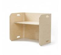 Colcolo Escritorio Infantil Semicircular con Estructura Curva Conjunto de Silla para Niños Pequeños Bordes Redondeados y Ranuras Adecuado para Preescolar Área de Juegos Actividades Educativas