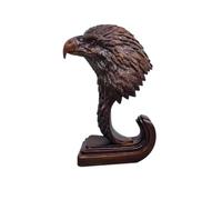 Colcolo Escultura de Águila en Latón Estatua Figura Adorno Busto con Cuello Curvo y Definido Textura de Plumas Detallada y Base Rectangular Adecuada para Salón Recibidor y