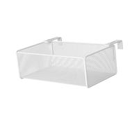 Colcolo Estante para Plantas de Balcón, Cesta de Almacenamiento Colgante, Estante para Litera, Accesorios con Ganchos Escalables para Organización de Oficina, Blanco