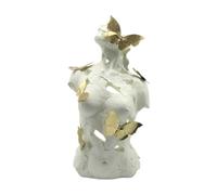 Colcolo Estatua del Busto Femenino Figura del Cuerpo con Mariposas Artesanías Decorativas de Escultura Estatua del Cuerpo Femenino para la Oficina del Estante