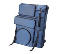 Colcolo Estuche de portafolio de Arte, Mochila para Artistas, Bolsa de Arte para Suministros, Bolsa de bocetos para lápices, Pantalla de visualización, Bote, Azul