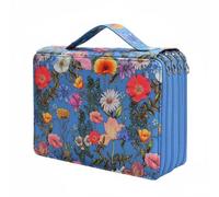 Colcolo Estuche para Lápices Organizador para Material de Arte Portabolígrafos Elástico Diseño Cuatro Adecuado para Estudio Oficina Clases Uso Escolar Dibujo, Blue