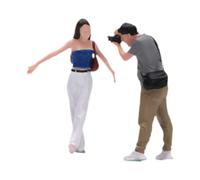 Colcolo Figuras de a Escala 1/64, miniaturas de Personajes Masculinos y Femeninos pintadas para decoración de maquetas de paisajes arquitectónicos y