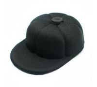 Colcolo Gorra para Muñeca Gorra de Béisbol Mini Sombrero Accesorio para Muñecas Estilo Moderno Adecuado para Fotografía Colección Personalización Decoración de Escenas , Negro