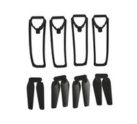 Colcolo Hélices Plegables con Protectores de hélice Alta dureza Fácil instalación Reemplazar Piezas Accesorios de Drones para E88Pro E88, 1 Juego