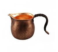 Colcolo Jarra de Cobre para Bebidas Jarra Tetera Jarra de Té Jarra para Verter Artesanal Martillada con Vertido Suave y Estable Adecuada para del Té Encuentros Sala, 350 Ml