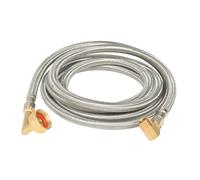 Colcolo Kit de instalación para Manguera de lavavajillas de Alta confiabilidad y fácil conexión. Codo Macho de 3/8" y Codo Recto de 3/4", 10 Pies