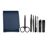 Colcolo Kit de pedicura de 7 piezas, kit de cortaúñas, duradero antideslizante para hombres y mujeres, herramientas para uñas, azul