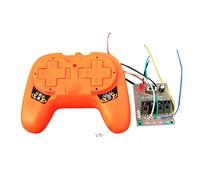 Colcolo Mando a Distancia Universal para Coche Teledirigido Control Remoto Receptor Transmisor Reemplazo RC Material Plástico Función 2.4G Alcance 50-100, Naranja
