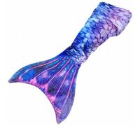 Colcolo Manta de Niña de Franela Saco de Dormir Abrigo Cola de Sirena Ingeniosa Adecuada para Películas Cuentos Nocturnos Sofá Acampadas, Azul, 142-60cm