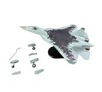 Colcolo Maqueta Estática de Avión Militar Maqueta de Modelo de Aeronave Avión a Escala con Clara y Base para Mesa en Aleación y, 1/100 SU57 Camuflaje Digital Intercambiable