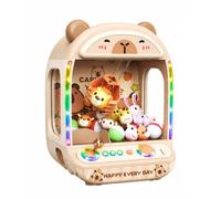 Colcolo Máquina Garra Roditore Iluminado Máquina Garra Mini Compacto para Niños, Cumpleaños