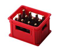 Colcolo Marco de Cerveza Miniatura Dollhouse Caja de Bebida Simulada Modelo de Juguete para Niños Suministro de Alimentación Accesorio de Sala Hecho de