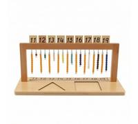 Colcolo Marco Educativo de Tablero de Interactivo con Colgantes y Formas Geométricas Manipulación Táctil y Organización en Caja de Madera Adecuado para Aprendizaje Autónomo y Centros Educativos