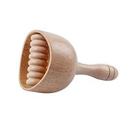 Colcolo Masaje Copa sueca Relajante de madera Mejora para Masajista Trabajador de oficina, con rodillos18cmX9CM