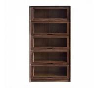 Colcolo Mini Armario de Almacenamiento Gabinete Vitrina Mueble Organizador de Madera con Acabado Vetado y Puerta con Visión Frontal Clara y Tamaño Compacto, Color to 1, Size to 1