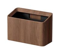 Colcolo Mini de basura, cesto de basura, práctico y ordenado, para encimeras, oficinas, tocadores, apartamentos pequeños, maquillaje, MarrÓn