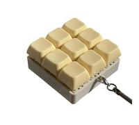 Colcolo Mini Llavero con Teclado mecánico de 9 Teclas, Juguete antiestrés para Bolsos, decoración, 8 x 6 x 3 cm, Accesorio portátil Multiusos.