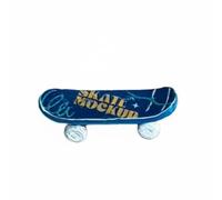 Colcolo Mini Patineta en Miniatura Patineta Miniatura Modelo Escala Diorama Accesorio Decorativo de Resina para Escaparatismo Adecuada para Maquetas Vitrinas, Azul Oscuro