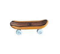 Colcolo Mini Patineta en Miniatura Patineta Miniatura Modelo Escala Diorama Accesorio Decorativo de Resina para Escaparatismo Adecuada para Maquetas Vitrinas, Marrón