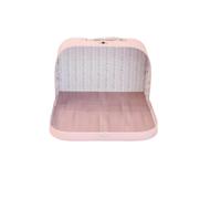 Colcolo Miniatura Maletín Casa de Muñecas Vitrina Escaparate Estuche Estructura Tipo Maleta con Cuerpo Curvado y Apertura Frontal Fondo Tridimensional para
