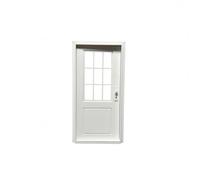 Colcolo Miniatura Puerta Casa Dollhouse Decoración Plástica con Diseño Realista y Construcción Abierta Adecuada para y Decoración de Escenas de Miniatura, Blanco, Puerta Calada 17.6 9cm