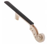 Colcolo Pala de Violín Cuello Diapasón Parte Instrumento Arce Ligero Superficie Oscura Orificios para Clavijas Trabajo Manual, 4/4, Cabeza De Violín 4/4 + Diapasón